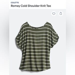 Stitch Fix Colette Romey Cold Shoulder Knit Tee